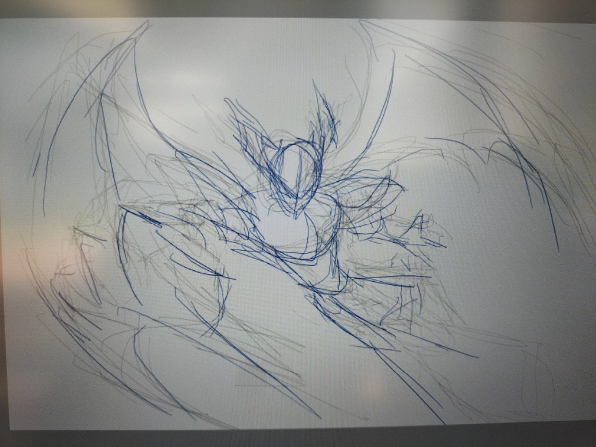 ZNivans's tweet photo. Mi forma de empezar a dibujar poses es muy abstracta ... Saben de quién se podría tratar está vez? :3 https://t.co/58QjAg49ku
