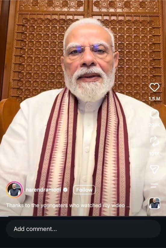 mememandir's tweet photo. 🚨PM modi to launch ₹499 instagram subscription to connect deeper with Genz https://t.co/Xv3DgSPF7N