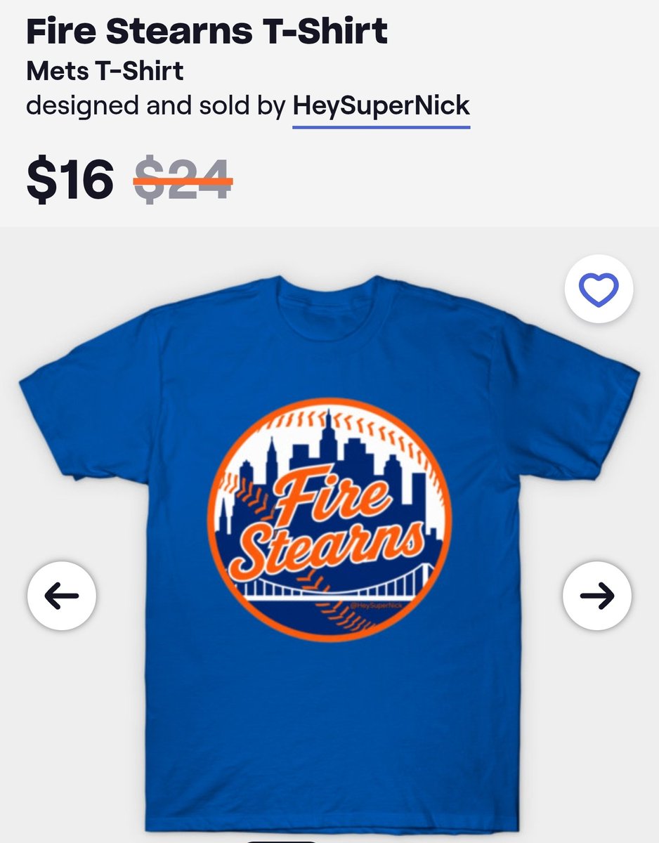 NicholasGMaggio's tweet photo. @SNY_Mets #FireStearns #LGM #LFGM
Fire Stearns shirts &amp; more at my @TeePublic store https://t.co/zfvs4YSVXx https://t.co/jFvpvQN77P