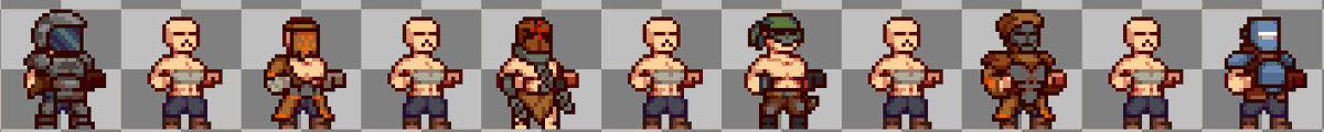 Seieot_Mec's tweet photo. WIP i'm creating sprites for a roguelike project
#aseprite #pixelart #WIP https://t.co/qfbH9wuuL2