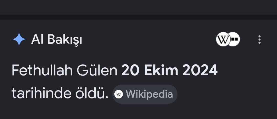 FKutbay's tweet photo. @svg3501 @tcdefence Fethullah Gülen'in EbuSeleme Gülen  Gazeteci Ahmet Dönmez ile bu röportajı 5 Haziran 2024 tarihinde yaptı. 
Fethullah Gülen 20 Ekim 2024 tarihinde öldü. 
Yani;
EbuSeleme Gülen bu bilgiyi açıkladığında Fethullah Gülen sağdı.
Açıklamadan sonra;
EbuSeleme Gülen  cemaatten dışlandı https://t.co/NdO7l8s2Bp