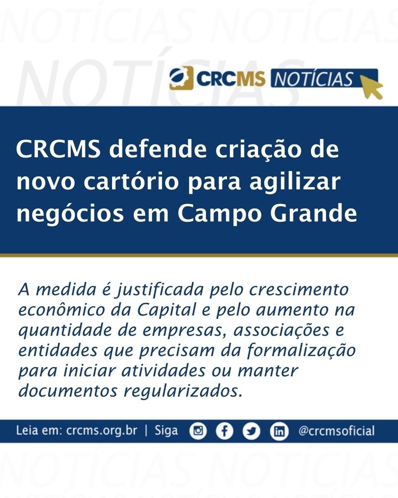 crcmsoficial's tweet photo. Um dos encaminhamentos aprovados na reunião foi estudar a abertura de um novo cartório de registro de pessoas jurídicas em Campo Grande para reduzir burocracias e acelerar processos de formalização.
Leia mais em: https://t.co/fYu88eXVst
#cfc #crcms https://t.co/DDNqXDgLQH