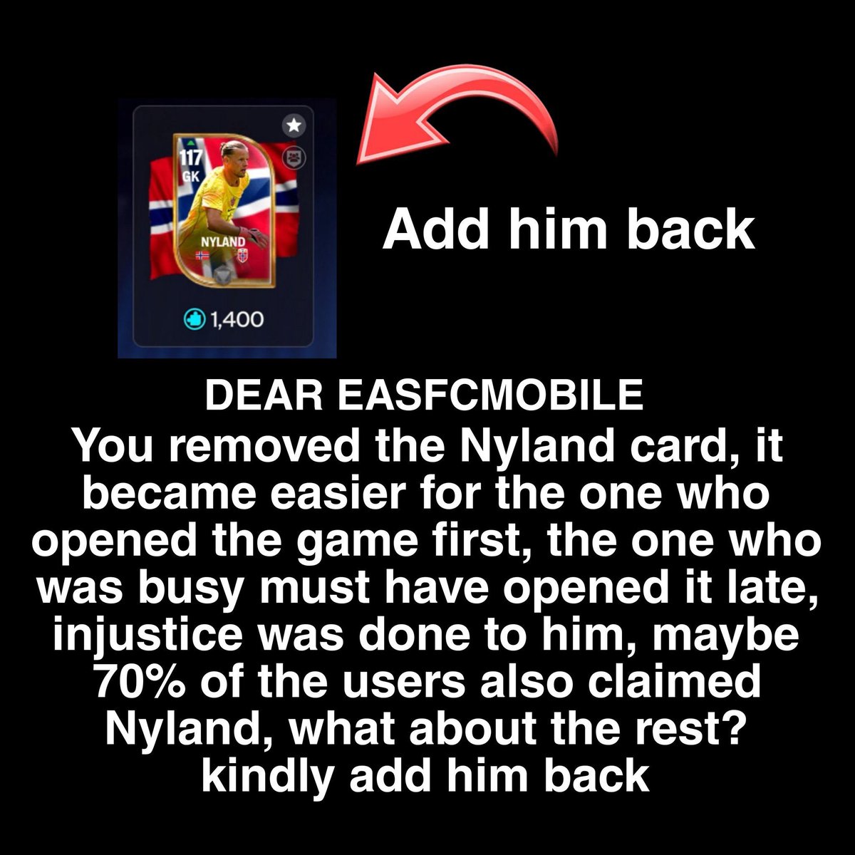 okfix2018's tweet photo. @EASFCMOBILE https://t.co/M3lCbw7ldh