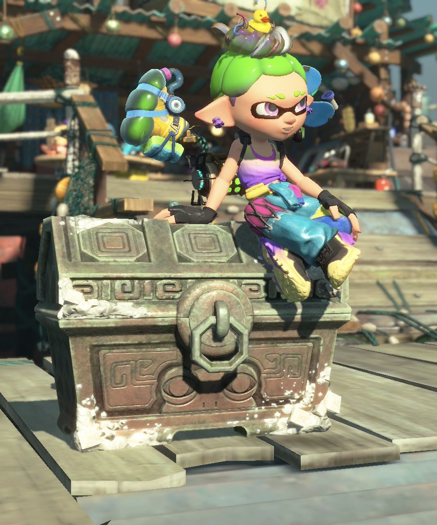 Kuuchn_16's tweet photo. 二つ結びのタコ🐙からお団子のイカ🦑にイメチェンした✨

#スプラトゥーンレイダース https://t.co/VOTsY8IVju