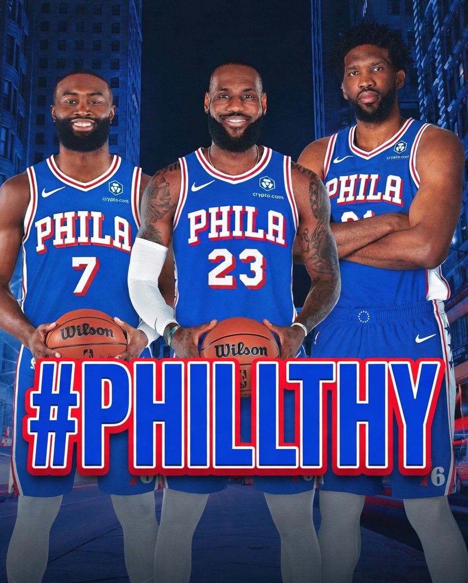 thestnickshow's tweet photo. @ESPNNBA The team nickname is #PHILLTHY https://t.co/x3PQStqRRF