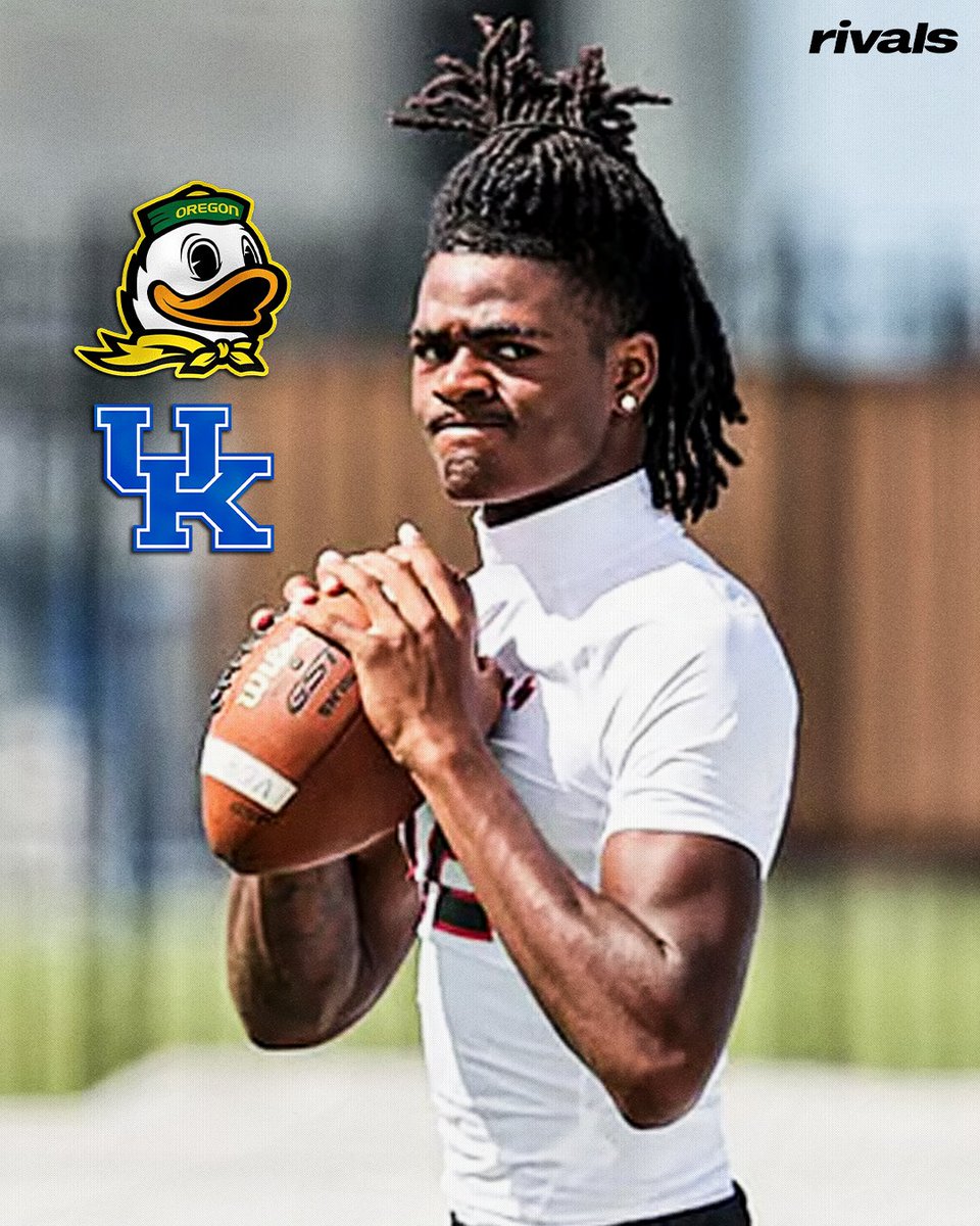 Rivals's tweet photo. Oregon and Kentucky are building early momentum for elite QB Josiah Boyd, @ChadSimmons_ reports📈

Boyd is the No. 2 overall QB in the 2028 Rivals300.

More: https://t.co/JlSgAz7a5I https://t.co/XgPZrNUnf1