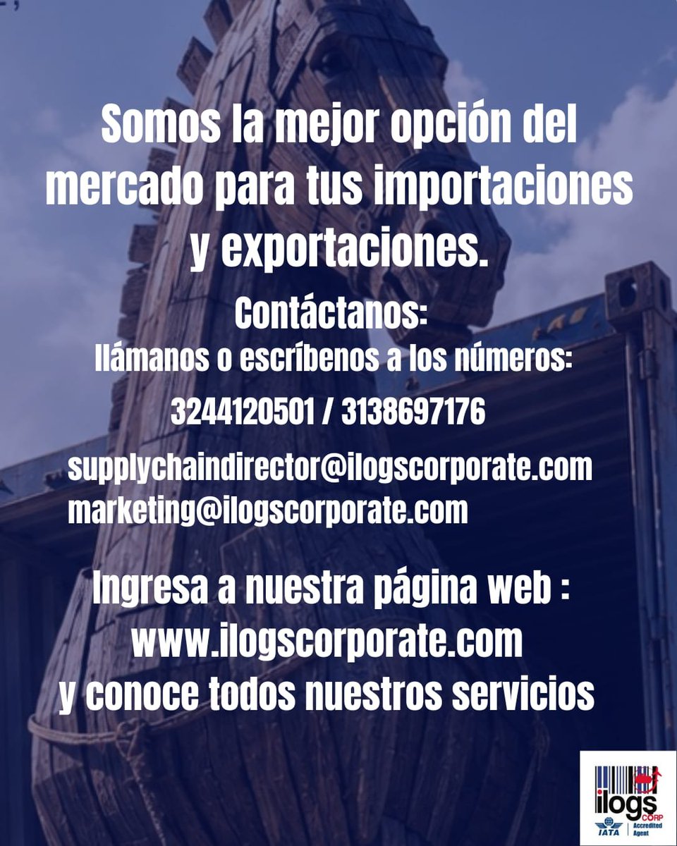 Ilogscorp's tweet photo. Cada envío es una odisea ✈️⛴️💙

Síguenos en nuestra página web 

🌐 https://t.co/2vtK4ZdrVt

#comercioexterior #exportaciones #importaciones #logísticainternacional
#laodisea https://t.co/gLHFQTGrOG