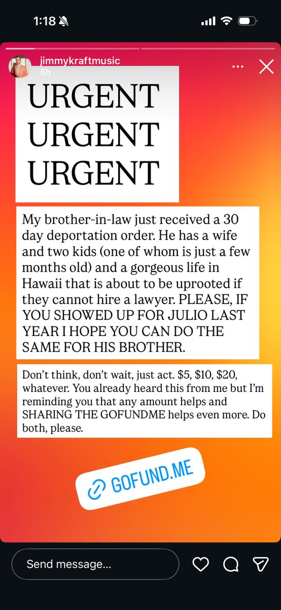 minilistarrr's tweet photo. my vocal instructor’s husband was deported to brazil last year, and now his brother-in-law faces deportation, too. please consider donating or sharing ♥️ https://t.co/Cw8awBQtZq https://t.co/avUtOfjxsj