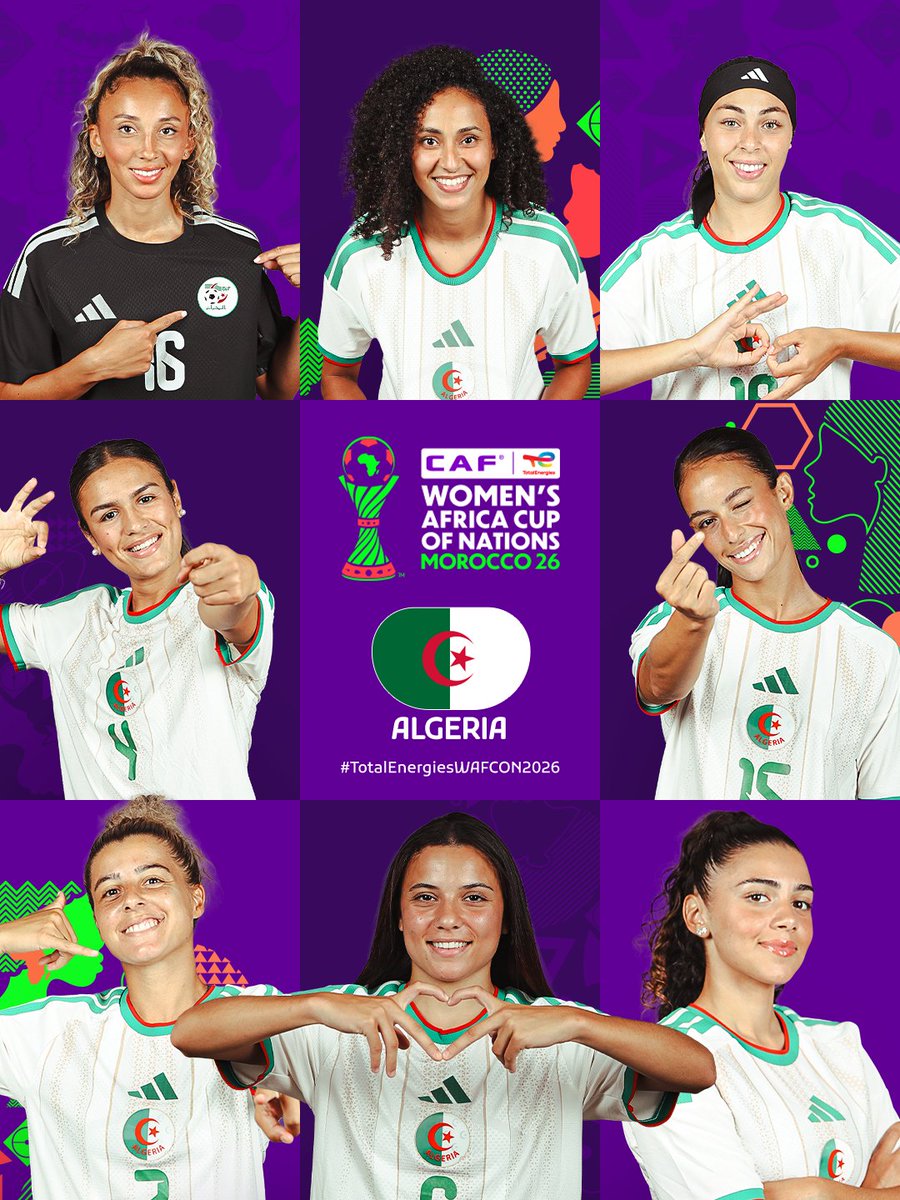 CAFwomen's tweet photo. Eyes sharp. 🇩🇿

Algeria are locked in for their #TotalEnergiesWAFCON2026 journey. 📸 https://t.co/Vj8c5iDCIB
