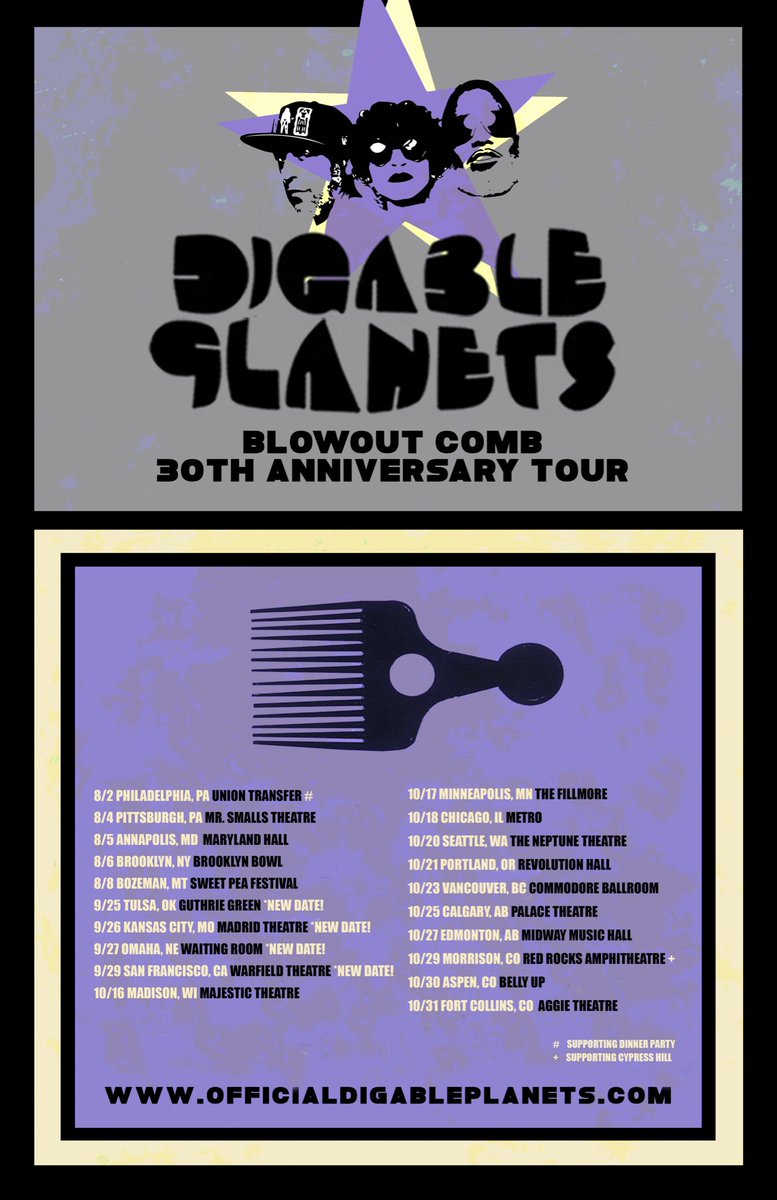 digableplanets's tweet photo. Attention Planetarians ‼️✨ NEW SHOWS ADDED 👀 

Where you at BAY AREAaaaa 😎Omaha?? Tulsa!! Kansas City! Tickets on sale now 💥 Don't miss OUT ✌️ 

https://t.co/xjfCB2HiSp https://t.co/P30L1tnYXF