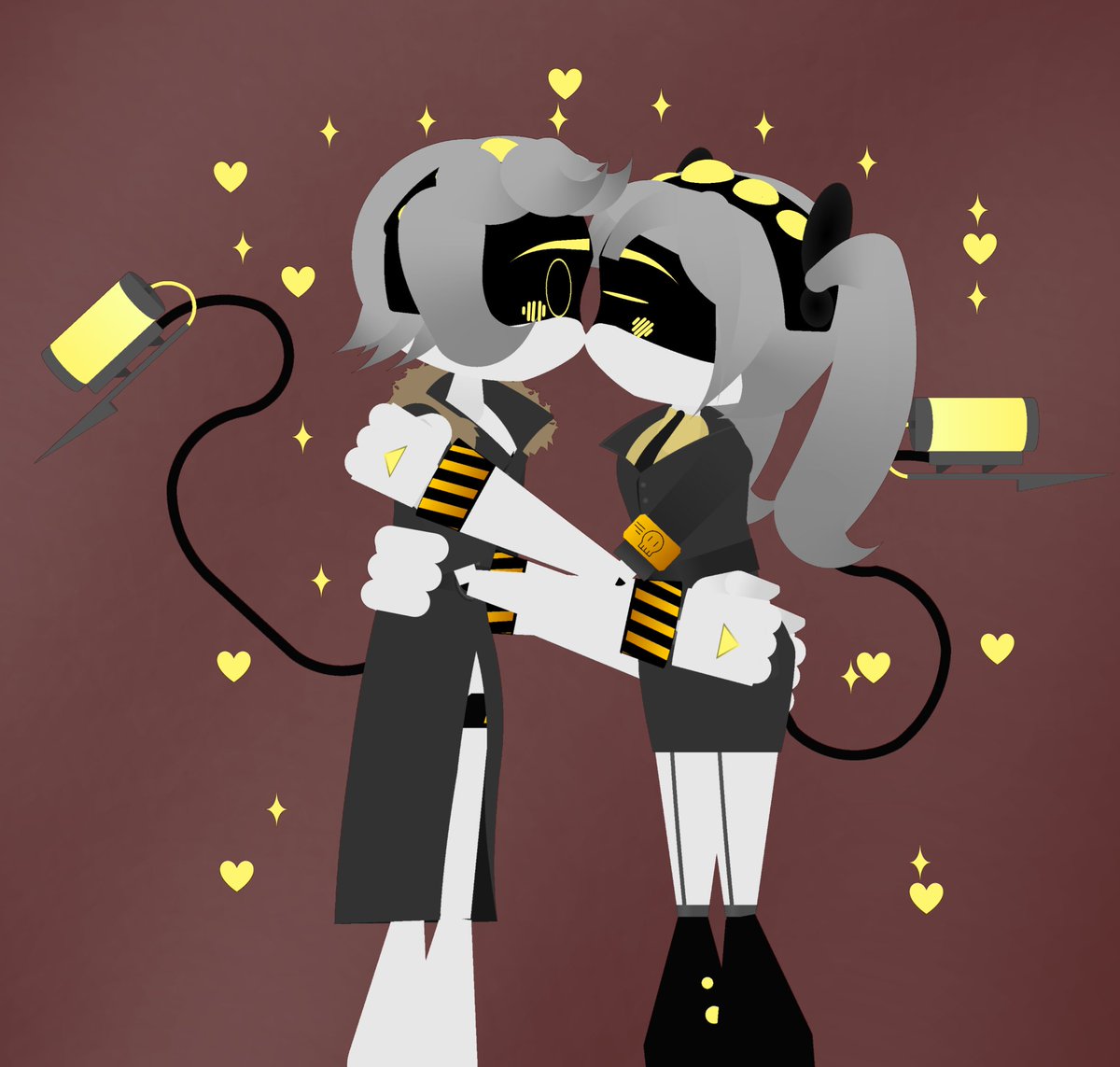 SD_ERROR_404's tweet photo. Kiss us😘💞
#Codegold #nxj #jxn #j #N 
#sdN #sdJ #murdedronesJ #MD 
#murderdronesfanart #love #murdedronesN #murdedrones https://t.co/TcAOZlO0So