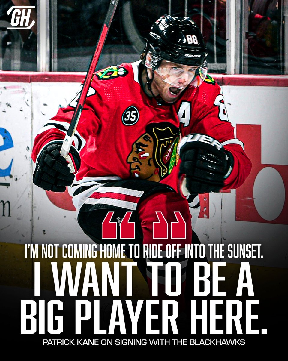 GinoHard_'s tweet photo. Patrick Kane made it clear that his final stop in Chicago isn’t a farewell tour. He wants to help get this team over the hump 😤👏

(h/t @CRoumeliotis) https://t.co/Lp0cQoQxN1