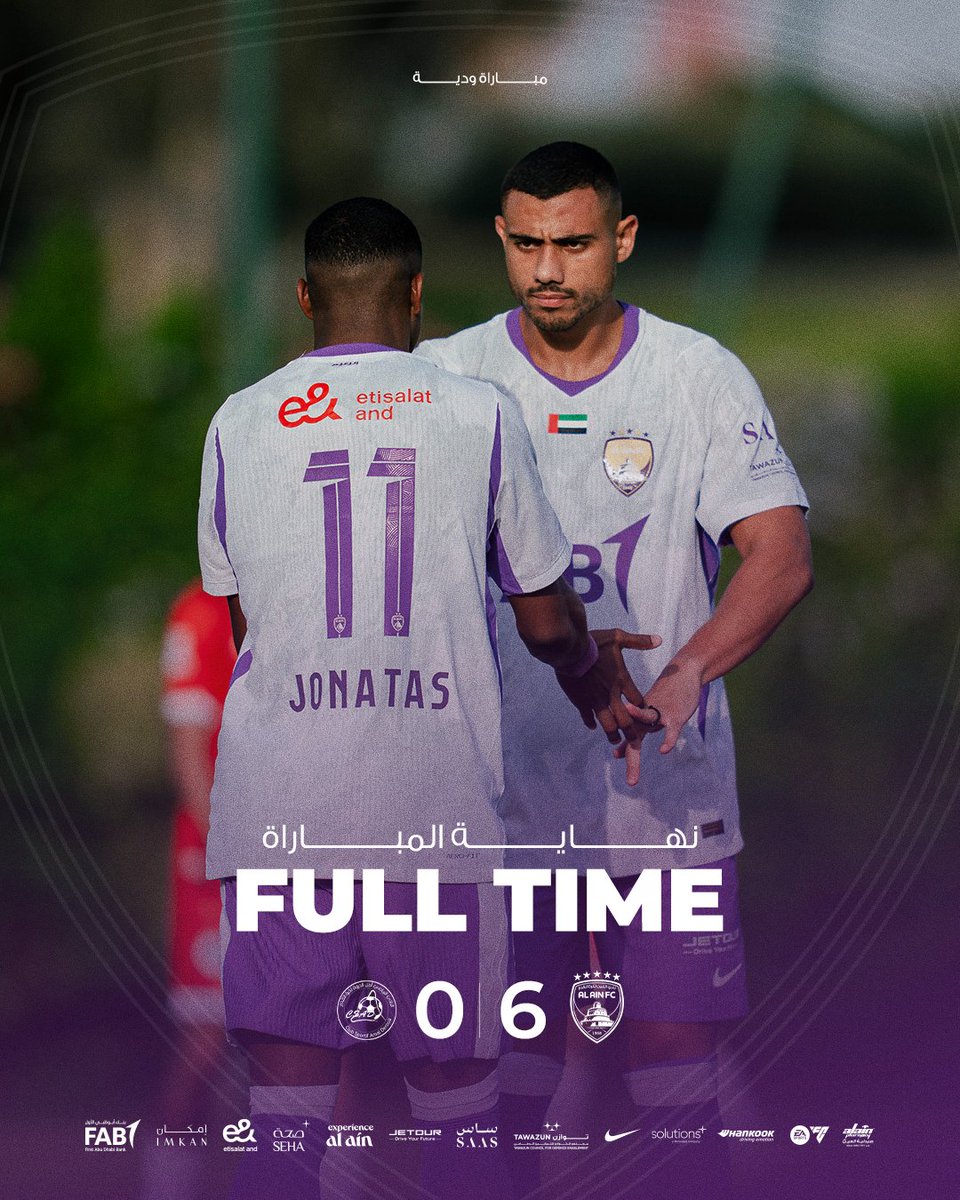 alainfcae's tweet photo. نهاية المباراة بفوز الزعيم بستة أهداف نظيفة، ضمن التحضيرات للموسم الجديد 🟣 https://t.co/vU1Nnj3ksO