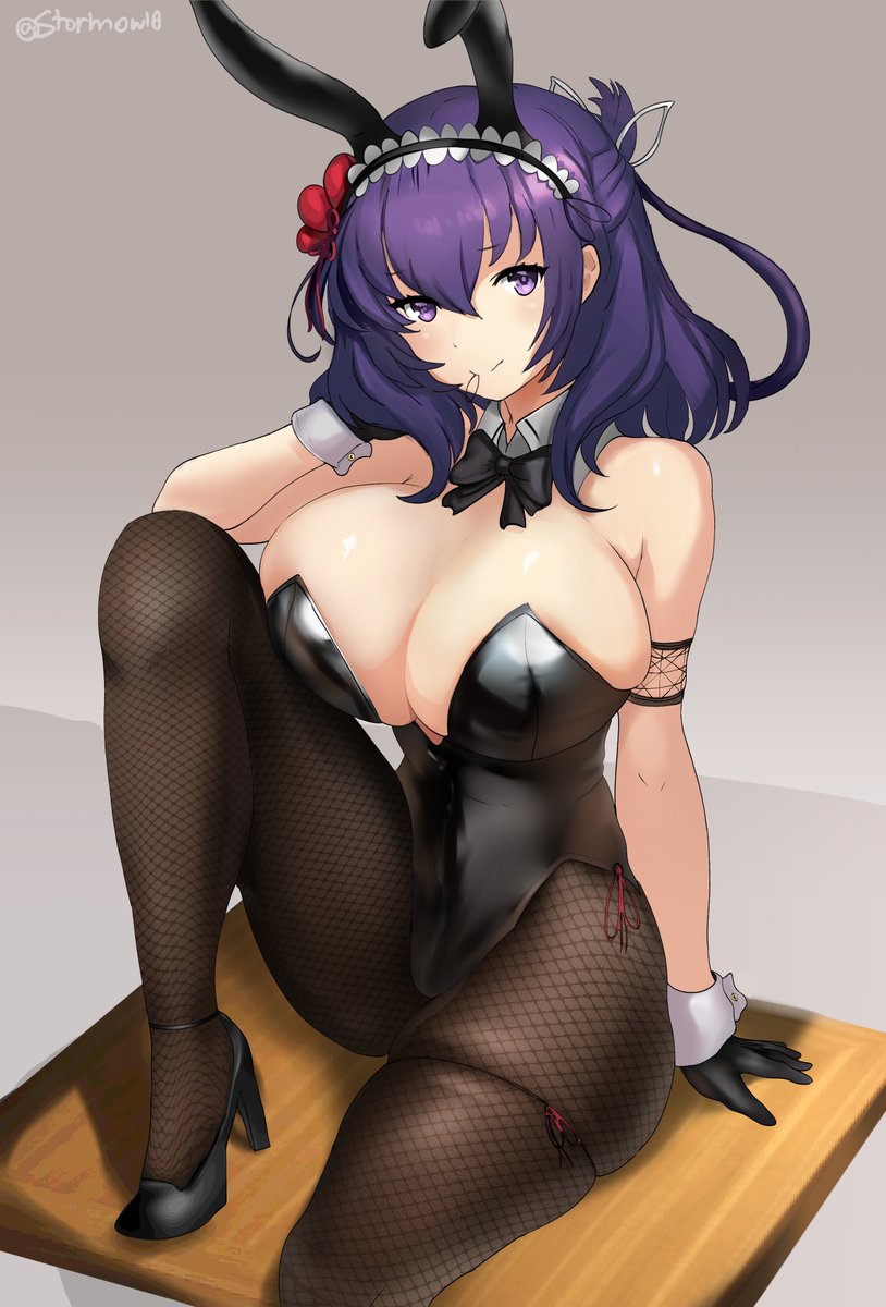 Stormowl0's tweet photo. Rixia wearing a bunny outfit to make your day better! 🐰(11/24) https://t.co/aM0e4OxdoZ