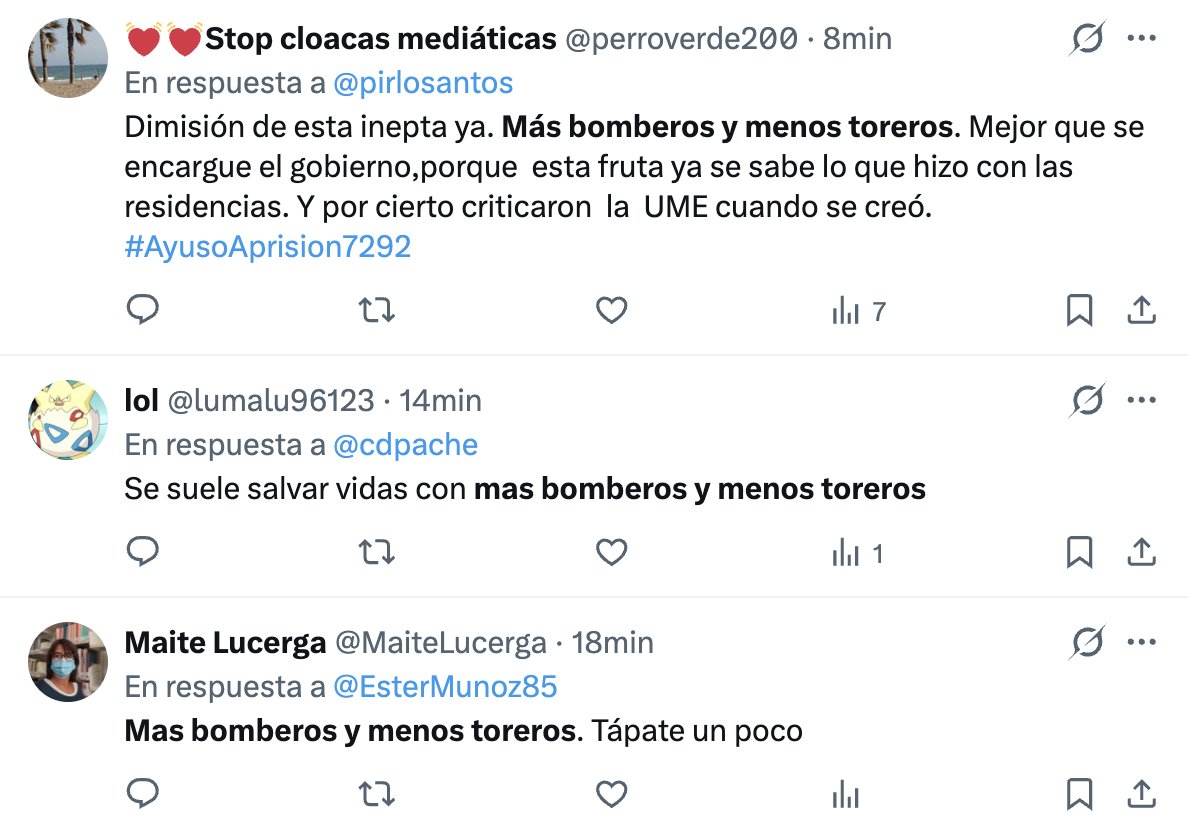 elentirvigo's tweet photo. Así funcionan los bots socialistas. Les suministran la consigna y la repiten como posesos. Podrían haber usado el lema "Más bomberos y menos puteros" o "Más bomberos y menos Zapateros", pero el PSOE quedaría como el culo recordando en qué se gastó el dinero de los españoles. https://t.co/zvpZcczL6C