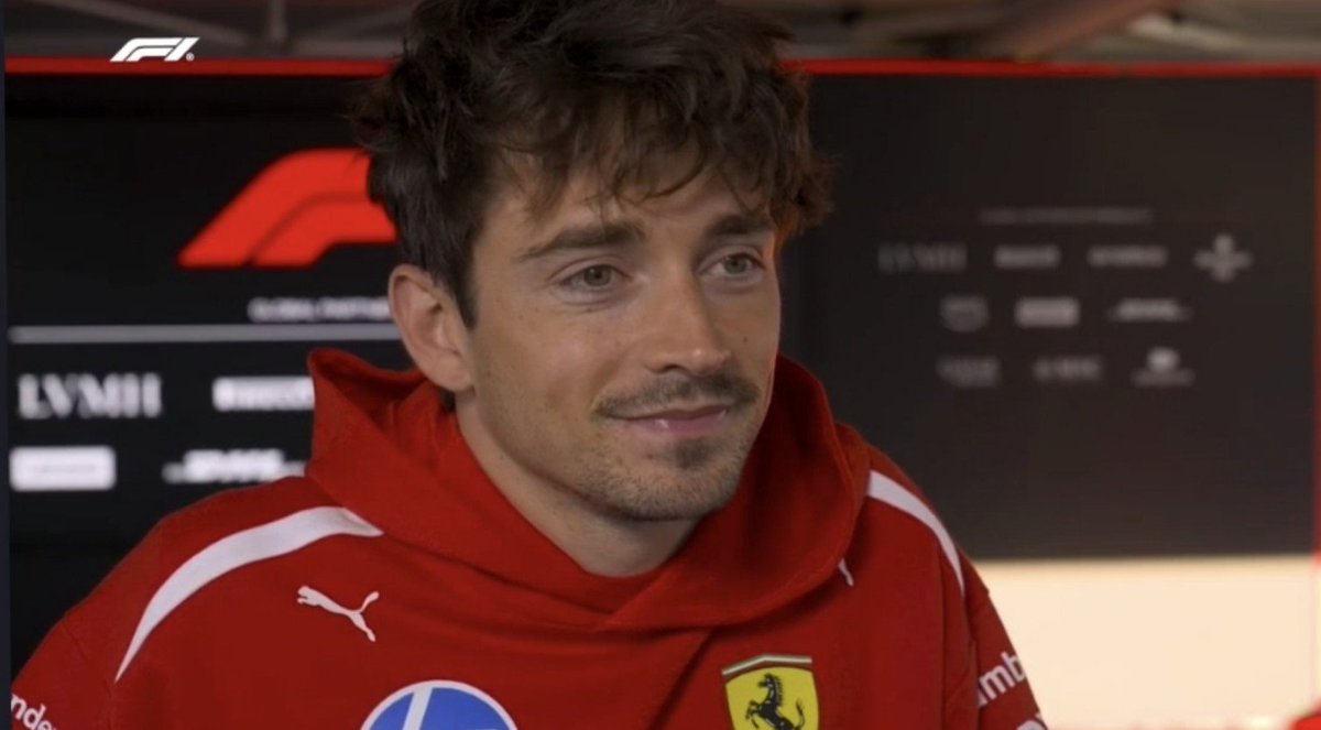 leclercsstreet's tweet photo. Charles's entire interview with F1TV post practice sessions:

Q-It looked like a strong day for the team and a strong day for you too... 

"Yeah, it was a relatively strong day from the beginning. I felt quite good with the car and the performance seemed to be good from straight away. So that's a good thing. But the weekend is still long. From the Friday to the Saturday, we see teams making a jump of performance. Normally, we are on the back foot on the Friday, so it's a good thing that we have a good Friday. We still need to stay on it and work hard in order to get better for tomorrow."

Q-I think Lewis had an extra lap on you and replaced you at the top.  Qualifying is very, very important here. You've got a bit of a buffer at the moment. Do you sense that'll get tighter tomorrow? 

"It's going to be tight tomorrow, as always. I don't expect us to be having the gap that we've had today. So we'll have to do everything perfect. But if the feeling is there,  I'm sure we'll do a good job in Q3."