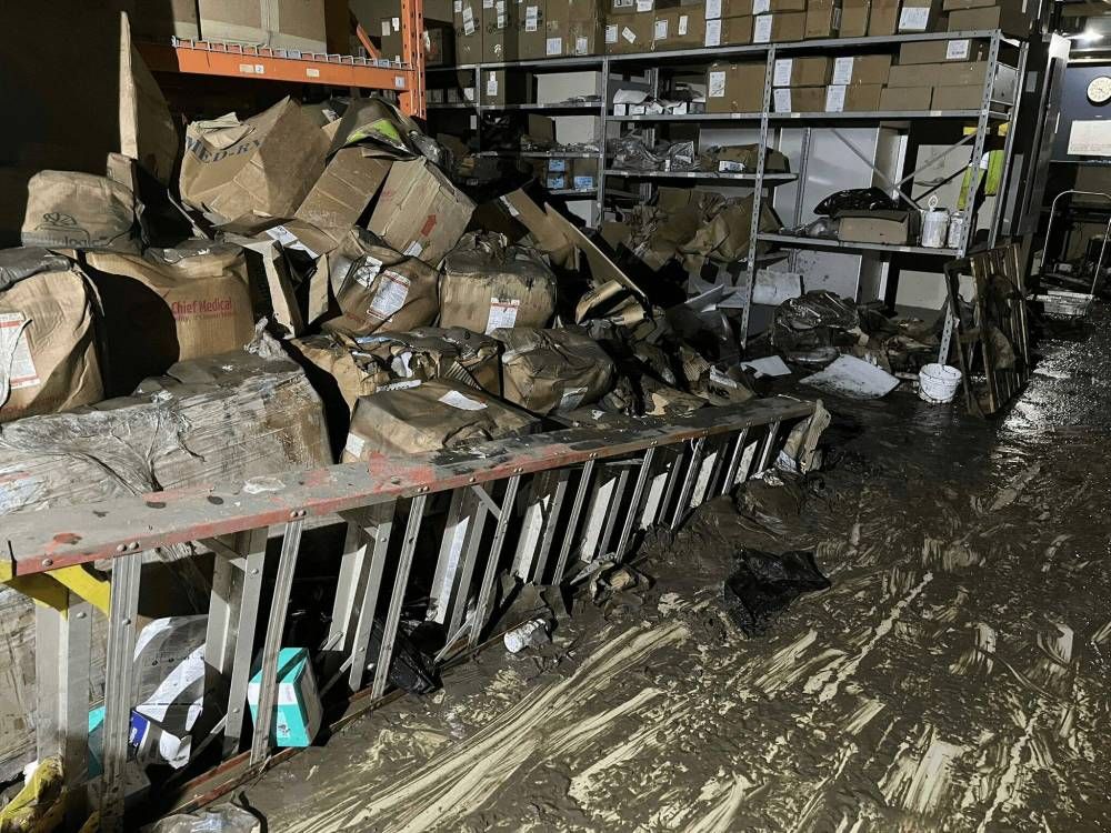thebrandonsun's tweet photo. WINNIPEG — Prairie Mountain Health has released 22 photos depicting the muddy mess in the Dauphin hospital left by floodwater last month that has shut down the regional facility for as long as a year. https://t.co/3mDLyneN54  #bdnmb https://t.co/iP7cjcflM5