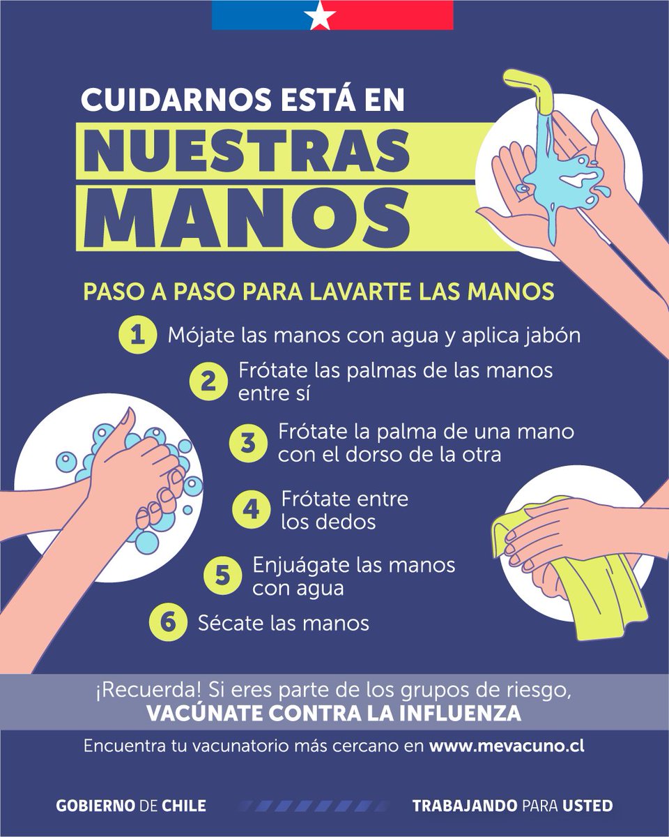 Hospitalfricke's tweet photo. En el Día Mundial de la Higiene de Manos te recordamos que un correcto lavado de manos es una de las barreras más efectivas contra los virus y bacterias. 
💉Y si eres parte de los grupos de riesgo, la vacuna es tu mejor escudo.  
Busca tu vacunatorio en https://t.co/STbYeDPafy https://t.co/bivT6iCaRw