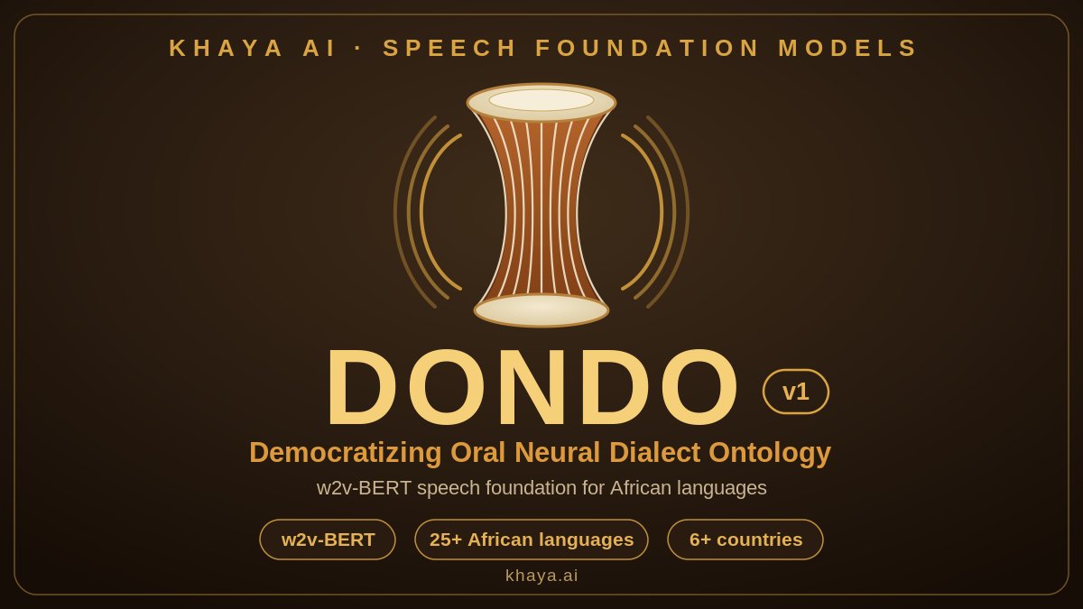 KhayaAI's tweet photo. Most African langs are not understood by computers. We’re working on that at Khaya AI. 

Today we’re releasing DONDO — free, open speech-recognition models for African languages — and expanding Khaya ASR API to 34 languages. https://t.co/tt5MeHcOqp