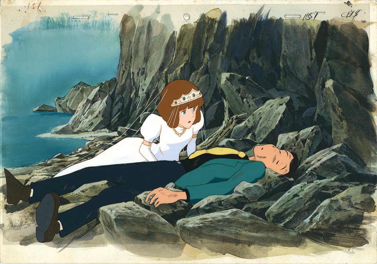 AnimeCartoonCel's tweet photo. Lupin &amp; Clarisse #LupinIII Lupin3 #Lupin3rd Cagliostro #ProductionCel #Ghibli Hayao Miyazaki

Sold for $76,300 in June 2026

More #AnimeCel &amp; #Cels / #Cel here: @Mokuji78

#Anime Animation #CagliostroCastle https://t.co/KsEeUIChBq