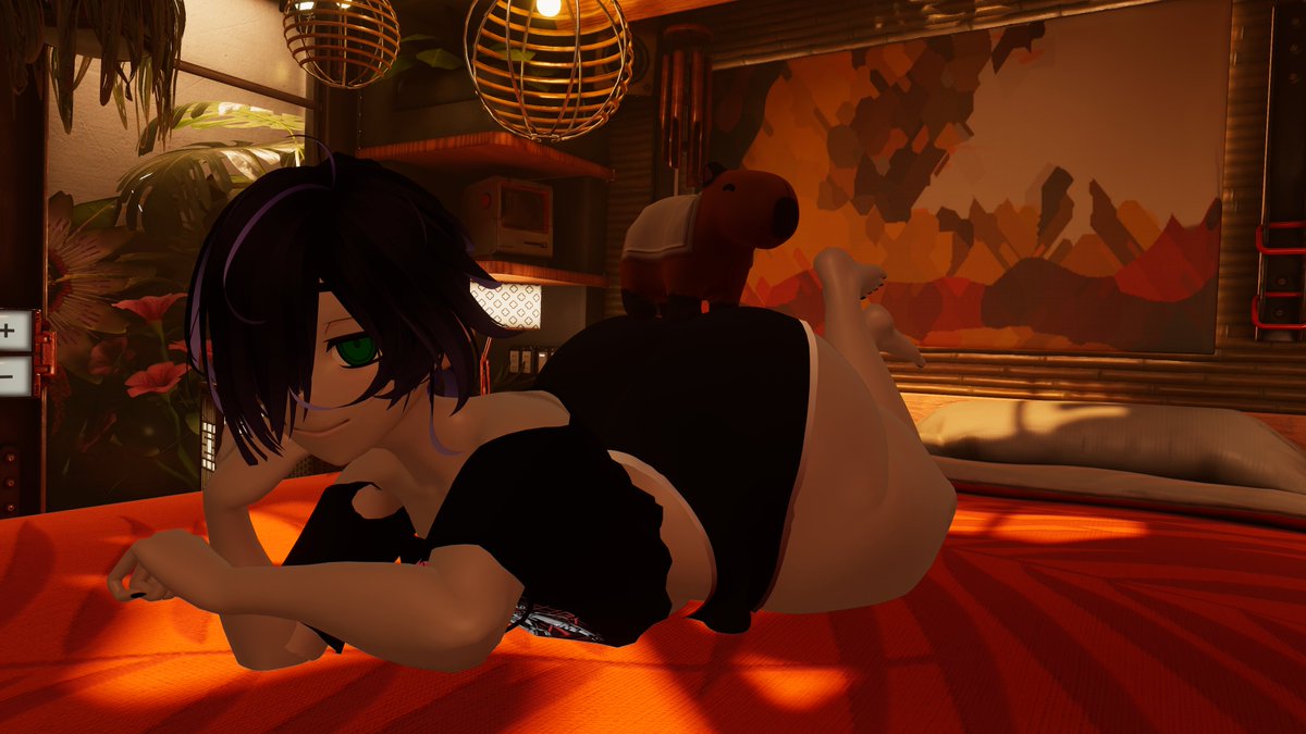 Morikoh_'s tweet photo. "Woke up a bit later than usual.."💜 https://t.co/kejA3KUTNy