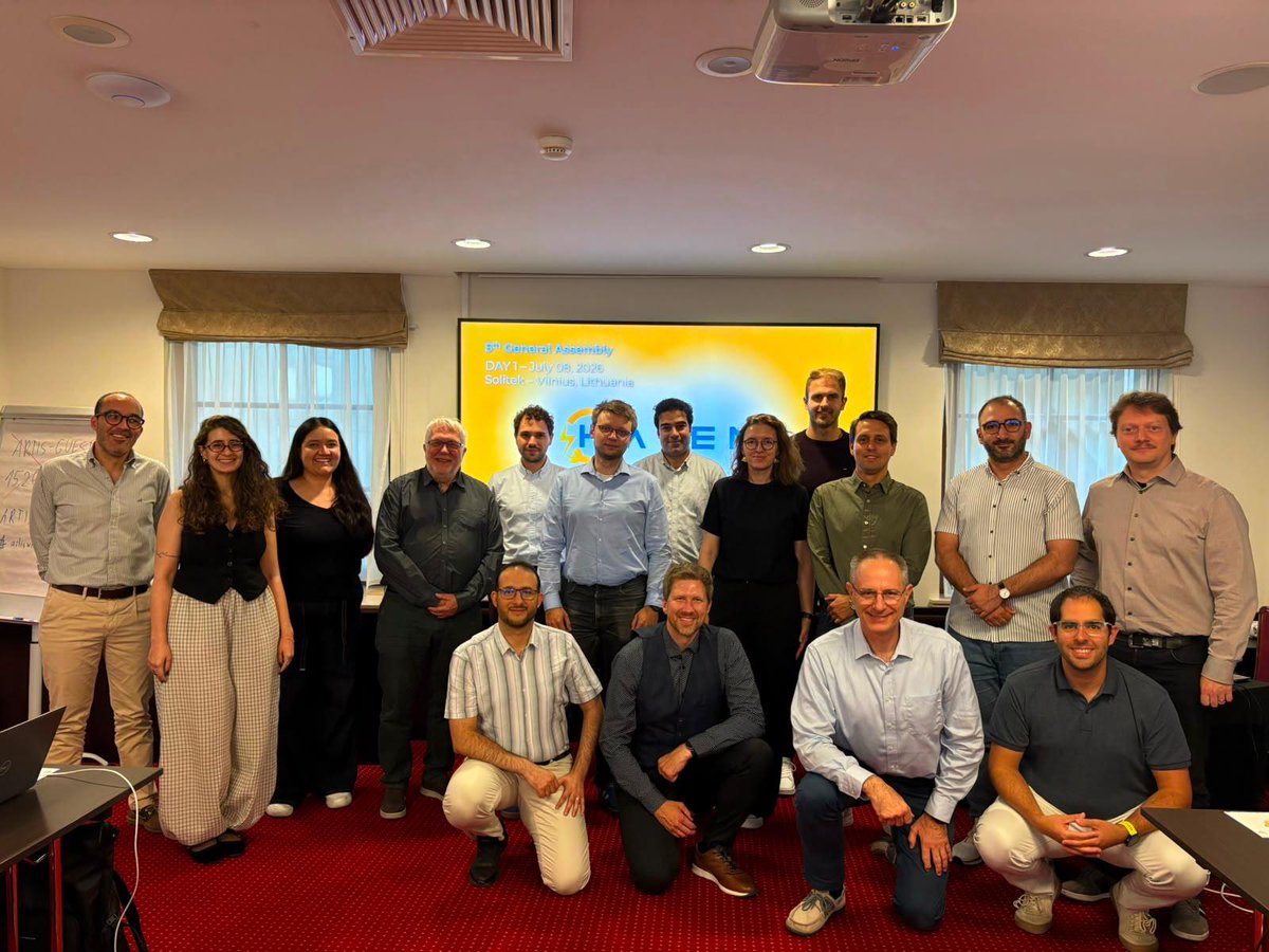EUProject_HAVEN's tweet photo. ⚡ 5th HAVEN General Assembly

The HAVEN consortium met in Vilnius, hosted by SOLITEK, to align the next steps towards pilot deployment and real-world validation of Hybrid Energy Storage Systems (HESS).

Read more 👇
https://t.co/PnoD7G3HGr

#HAVENProject #HESS #EnergyStorage https://t.co/d51kbAtoFM