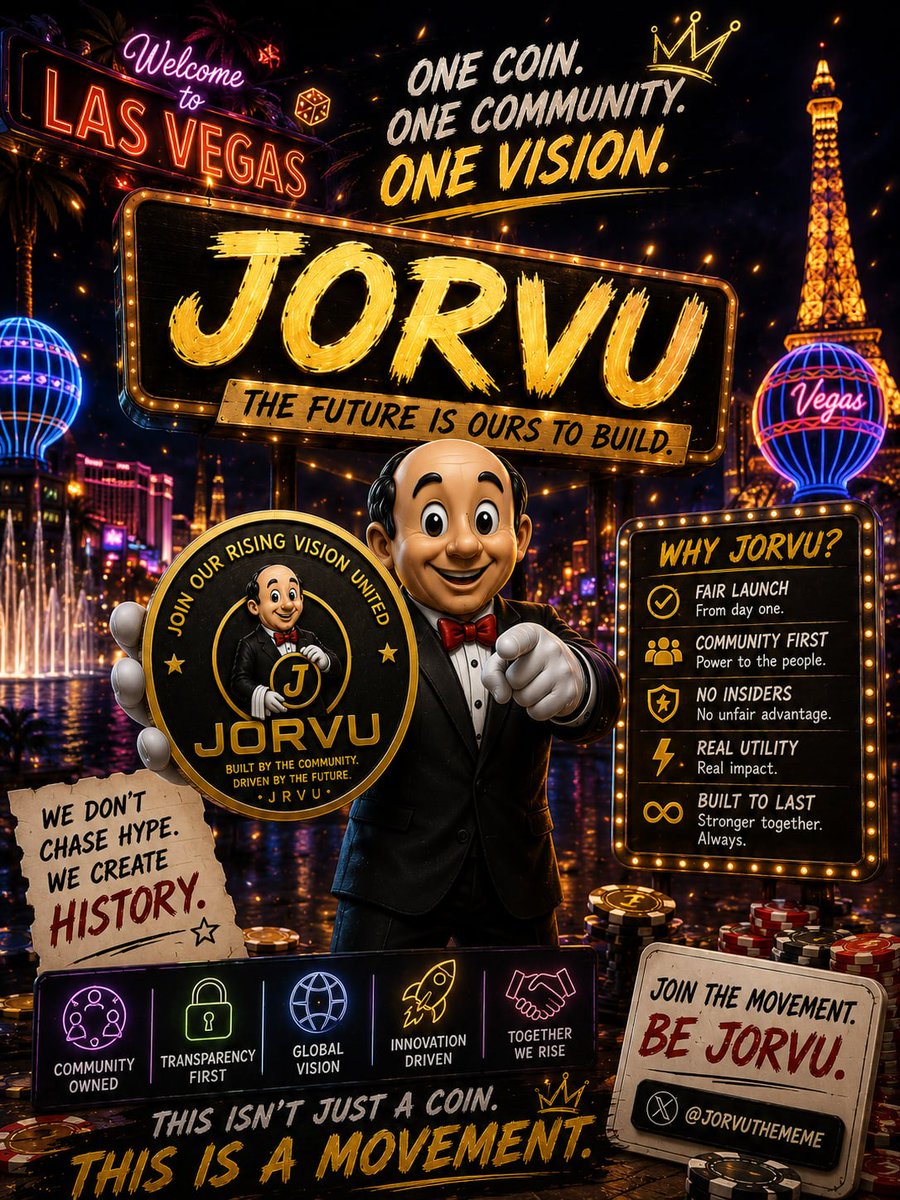 fallmoon5448's tweet photo. From building a strong community to expanding the ecosystem with real utility, every phase is designed with purpose. The destination is a decentralized blockchain ecosystem powered by the JORVU community.

@jorvuthememe

CA:
CPah7VWzX5d6obLXXtkB2JiNzXPNzehMEZCHnZfTpump https://t.co/QktrhmY2JU