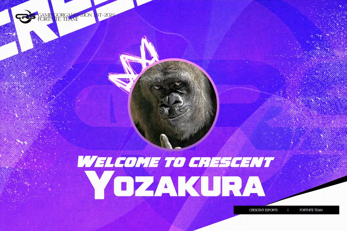 TEAM_CRS1st's tweet photo. 🌙crescent加入メンバー🌙

［育成部門］name よざくら

たくさんの応援よろしくお願いします！
#フォートナイトクラン https://t.co/jRzFnCBO3u