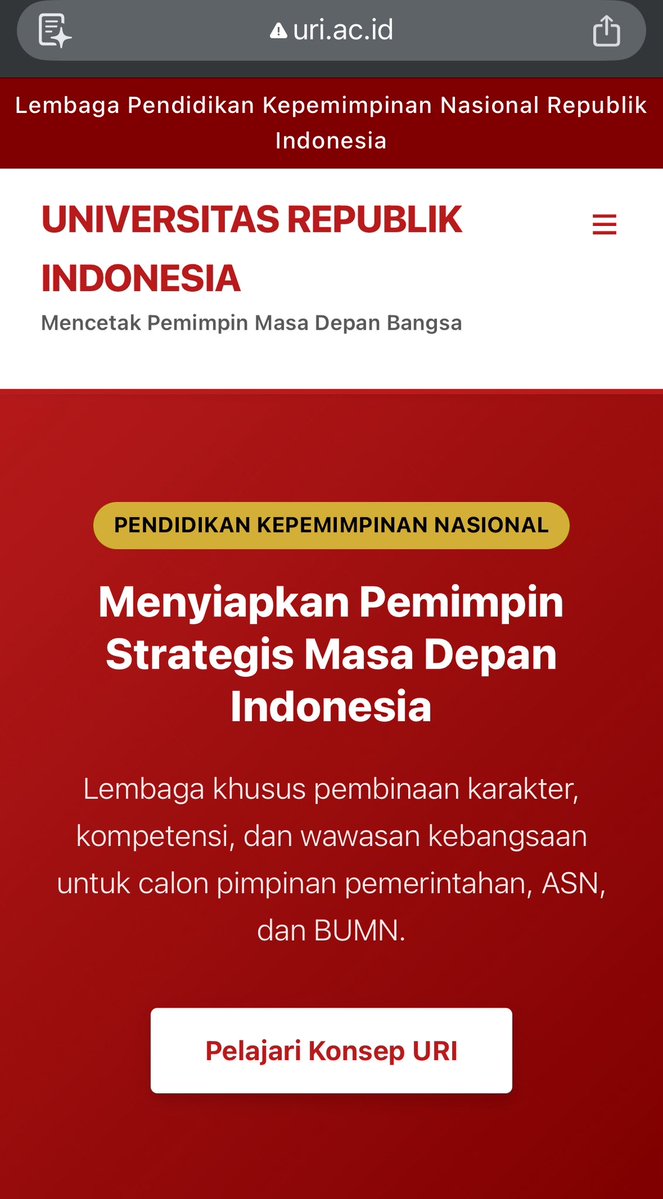 hanifproduktif's tweet photo. Bangsaaat website URI dibikin vibe coding pake GPT-3.5 🤣 

Coba tebak anggaran website ini berapa milyar https://t.co/JDAW71VSB5