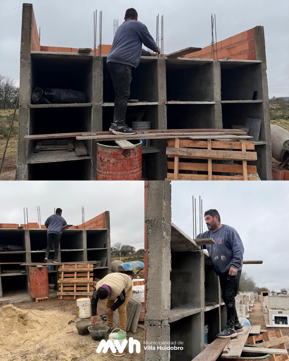 MuniVHuidobro's tweet photo. 🏗️ Continúan los trabajos de ampliación de las nicheras en el Cementerio Municipal, una obra que responde a una necesidad de la comunidad y permitirá ampliar la capacidad del espacio 🚧

#UnGobiernoQueNosUne
#GestionEnzoQuiroga https://t.co/BqUudl5s7L