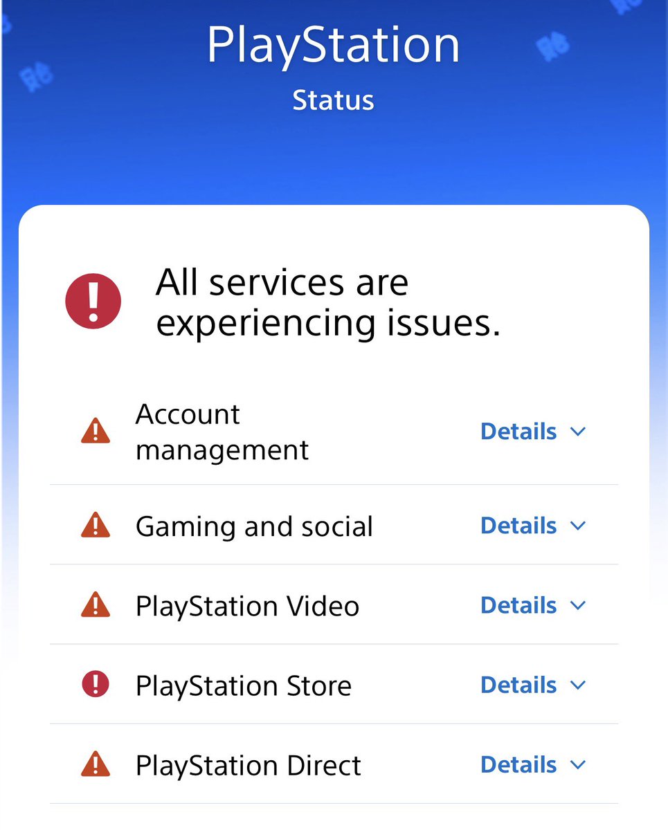 MreGame's tweet photo. 🔸 شكل الموضوع تطور خدمات PlayStation الرقمية معطله بشكل كامل. ❌❌❌❌❌ https://t.co/VXw1SbLlaR
