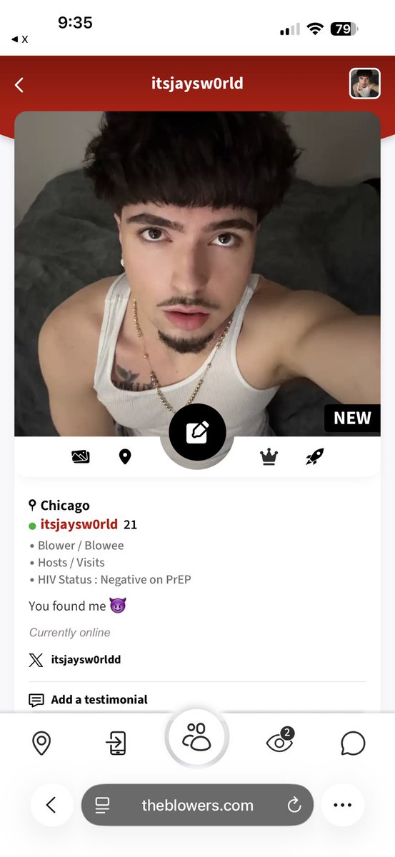 itsjaysw0rldd's tweet photo. Just got fucked by a bwc i found on @TheBlowers 🥵 catch me on there &amp; use my link for easy sign up 👇🏻 https://t.co/YzBuQ7Pztq