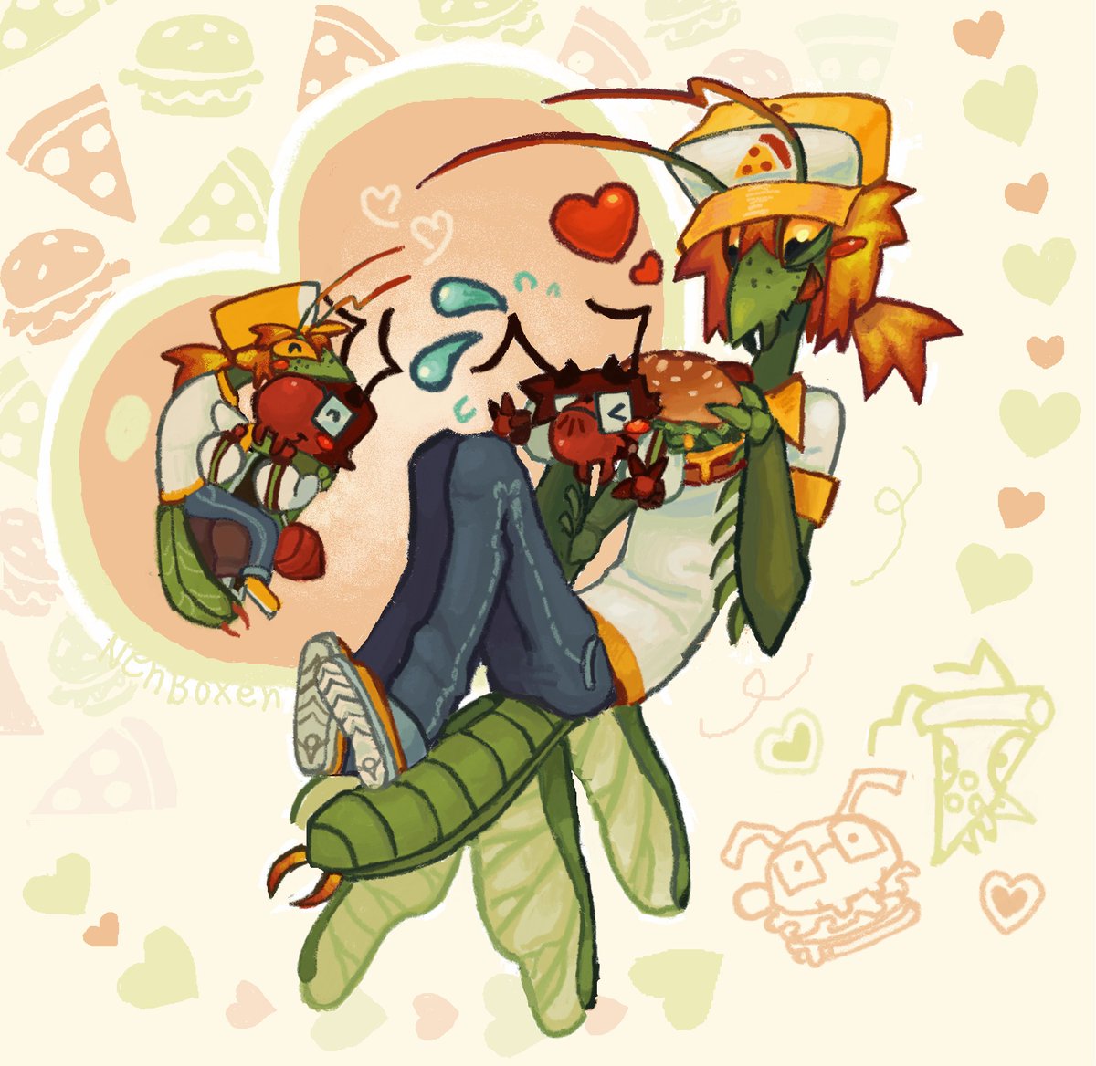 NenBoxen's tweet photo. hi this is my contribution to manton community #funhouse I love bugs sm https://t.co/qiho369ez2