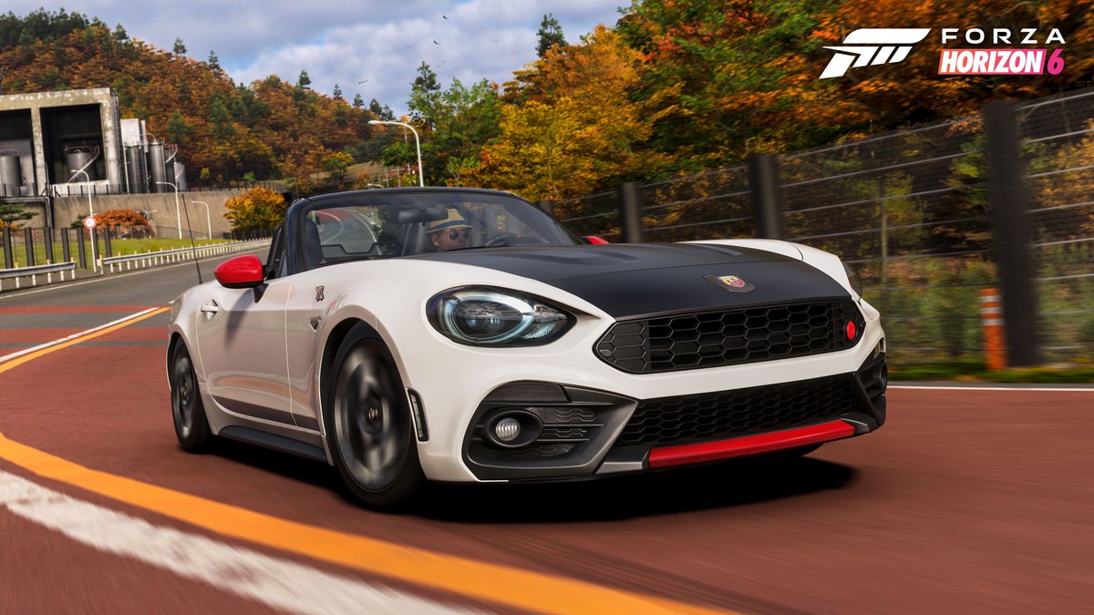 ForzaHorizonFR's tweet photo. Le meilleur d’une Miata, avec un soupçon de caractère italien. Débloquez l’Abarth 124 Sport Spider 2017 dès maintenant dans la Playlist du Festival. https://t.co/OznF4oQOXk