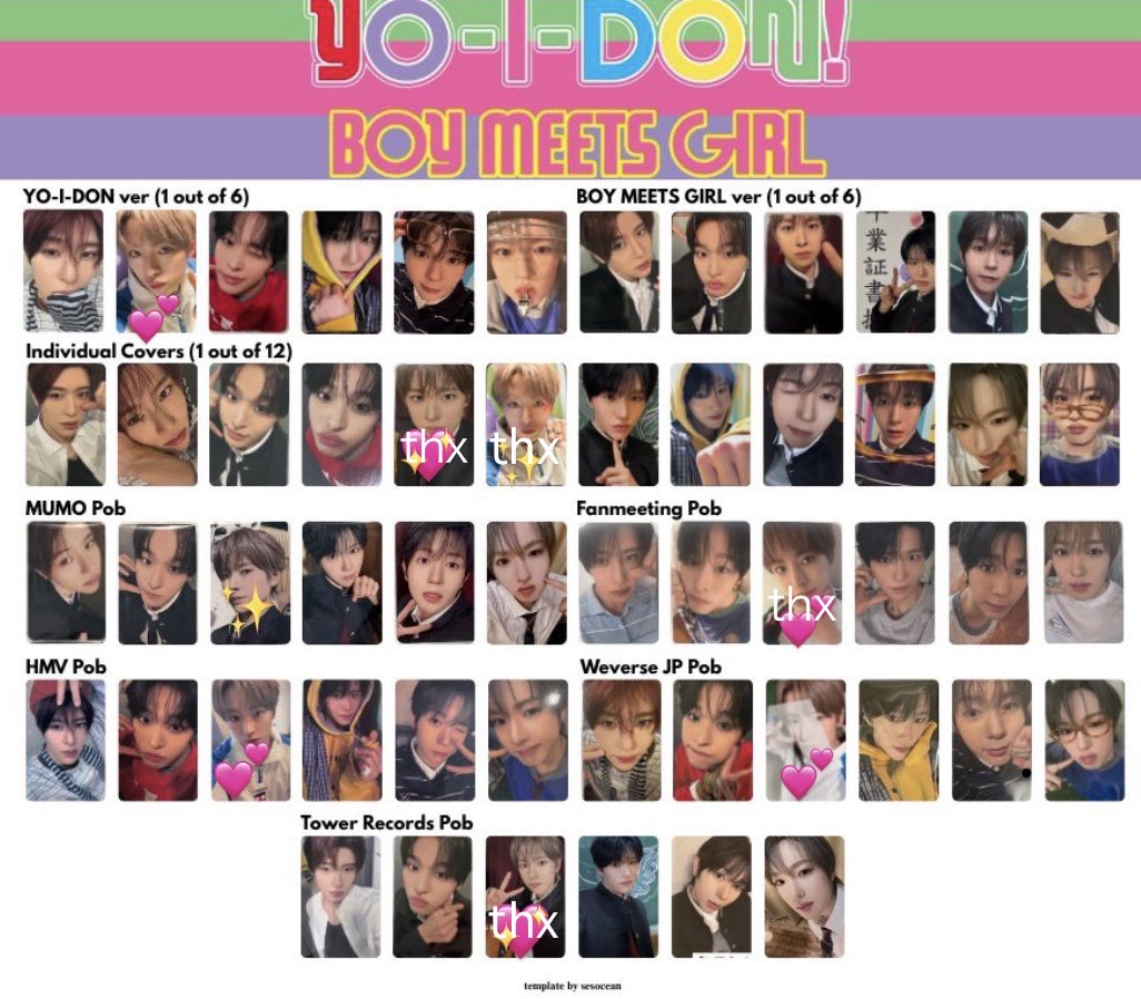 y_nya45's tweet photo. NCTWISH うぃし BOY MEETS GIRL YO-I-DON! hmv タワレコ 特典 交換 買取

譲）シオン、リク、ジェヒ、リョウ、サクヤ
求）未使用シリアル、ユウシ 💕＞＞✨

📮郵送でのお取引📮
♡のみは不成立になります💭
気軽にリプください♪♪ https://t.co/hViIfWlAzK