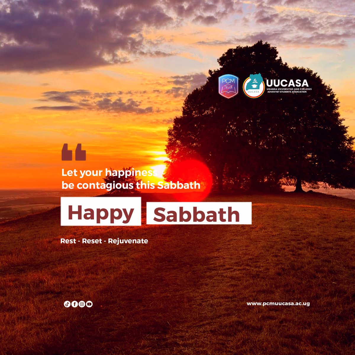 pcmuucasa's tweet photo. Let your happiness be contagious today! ๐โจ
Enjoy this sacred day. Share a smile. Spread His love. โค๏ธ๐ฅ
#PCMUganda #UUCASA #HappySabbath #RestResetRejuvenate #SabbathJoy #OneVoice27 https://t.co/9huYkJXlfH