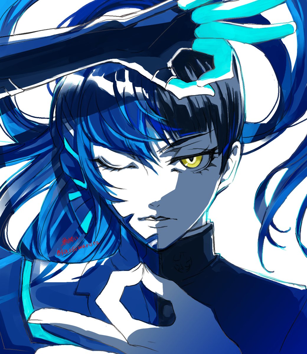 kaosuwaruta's tweet photo. 【真・女神転生V Vengeance：主人公】
そしてナホビノ神への本日の祝詞
22:14頃から描いたので20分位超過
 #メガテンワンドロ https://t.co/vMdelAda2D
