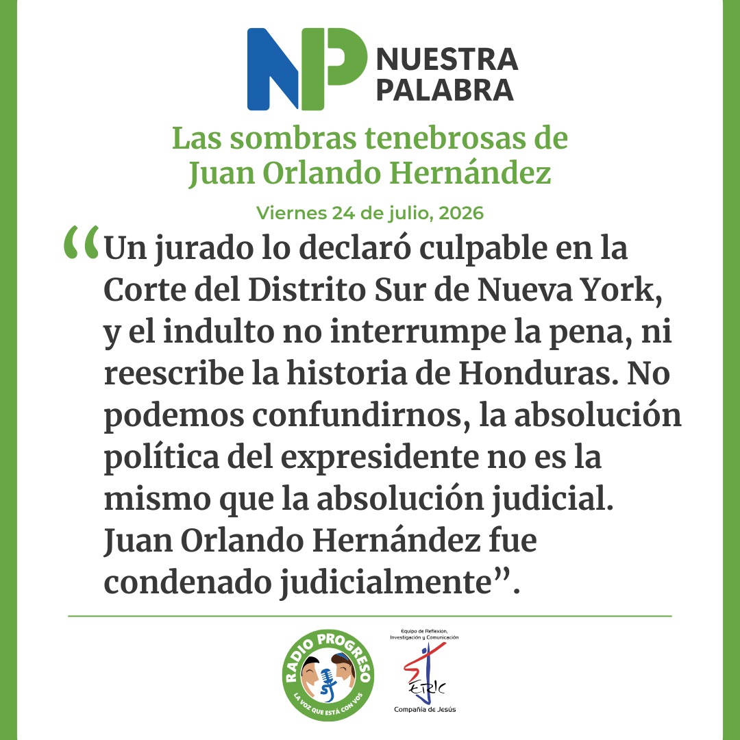 RadioProgresoHN's tweet photo. 📌#NuestraPalabra: Las sombras tenebrosas de Juan Orlando Hernández.
👉 Te invitamos a leer, escuchar y compartir: 
https://t.co/bo4ZBPypoU https://t.co/AJiigHCYz2
