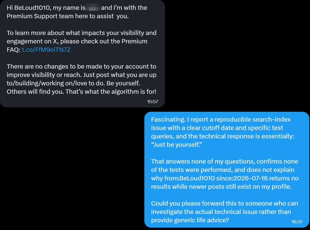 BeLoud1010's tweet photo. X Premium: Bezahlen für die Erkenntnis, einfach weiterzumachen.

Keine Analyse oder Lösung bei Problemen, aber dafür das beste Life-Coaching der Welt. https://t.co/Wwl9QRvZXj