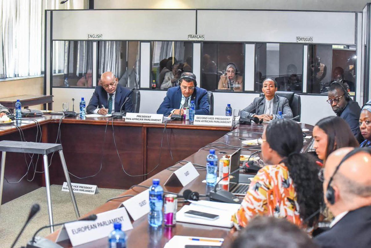 FAnnohDompreh's tweet photo. High level discussion; the South African International Institute, the European Union& the Bureau of the Pan African Parliament:
Leveraging on Rare minerals by Africa in the energy Transition, the need for a north-South cooperation in the clean energy advocacy- Adoption of clean energy shouldn’t be at the ‘disadvantage’ of the African economy!