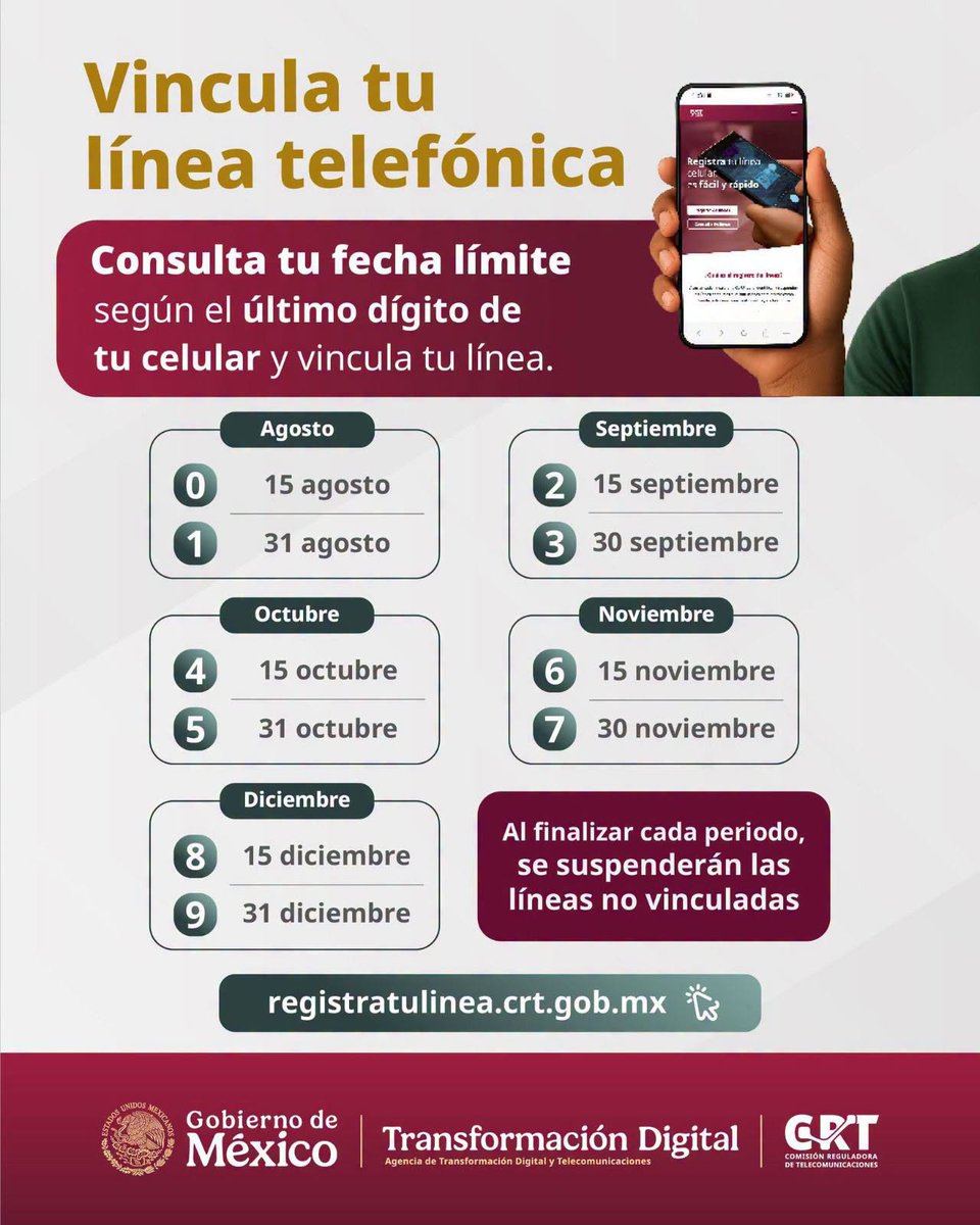 NueveTVslp's tweet photo. 📷📷 ¡No olvides vincular tu línea telefónica! https://t.co/cnPxzqj6in #VinculaTuLínea #Telecomunicaciones #México #RegistroCelular #InformaciónImportante https://t.co/XSKGIYUgo1