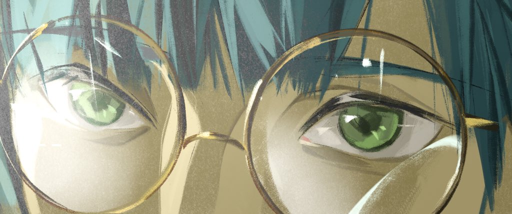 OwlKnight_Qi's tweet photo. 终于委托到了心仪已久的画师——真漂亮的眼睛啊，简直像切面繁多的宝石，和暗色位置恰到好处的美玉一样
#鉛姫 https://t.co/oB6PRb4x1S