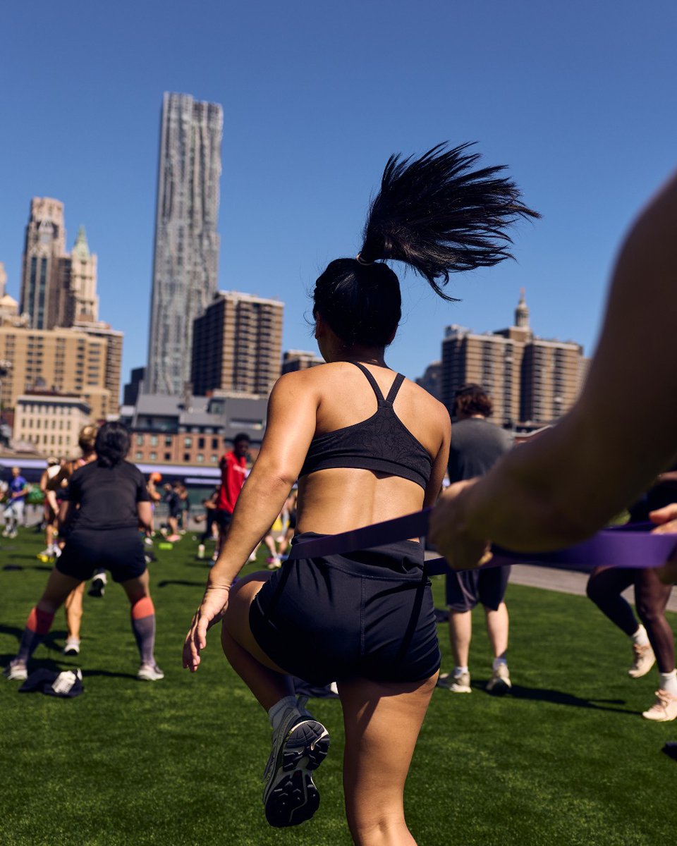 TheSeaportNYC's tweet photo. The only summer plans you need: waterfront workouts. WE MOVE NYC is bringing free weekly fitness, recovery, and wellness experiences to Seaport. 

RSVP: https://t.co/NS8ikAXpft
#TheSeaport https://t.co/907I4iqu5z
