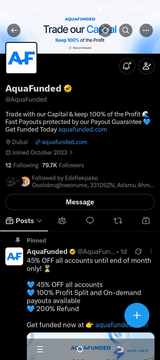 eduofdelta's tweet photo. @Wiser_Fx @AquaFunded @AquaFunded_ar @SurvivorFxx All done 💯🔥🔥 🔥🔥🔥
@The_Brave_1One 
@OnugwuKene38541 
@LuckyoneTrader https://t.co/MfWrrrgoEt