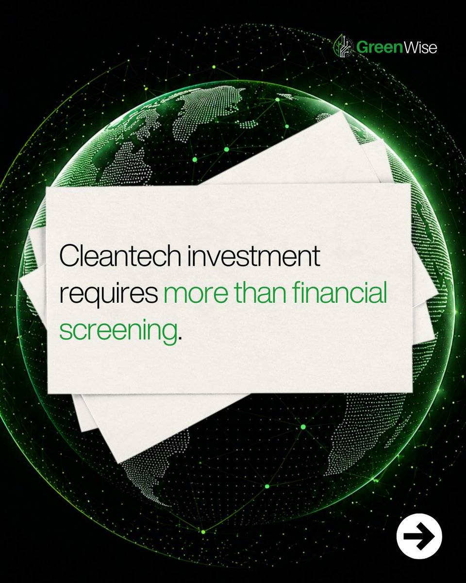 GreenWiseBV's tweet photo. Behind every GreenWise investment call is a committee looking well past the balance sheet — weighing technology, market, and impact all at once.

See the thinking that shapes our lens on cleantech. 

#GreenWise #CleanTech #ImpactInvesting #VentureCapital #Sustainability https://t.co/K1nAiCftmr