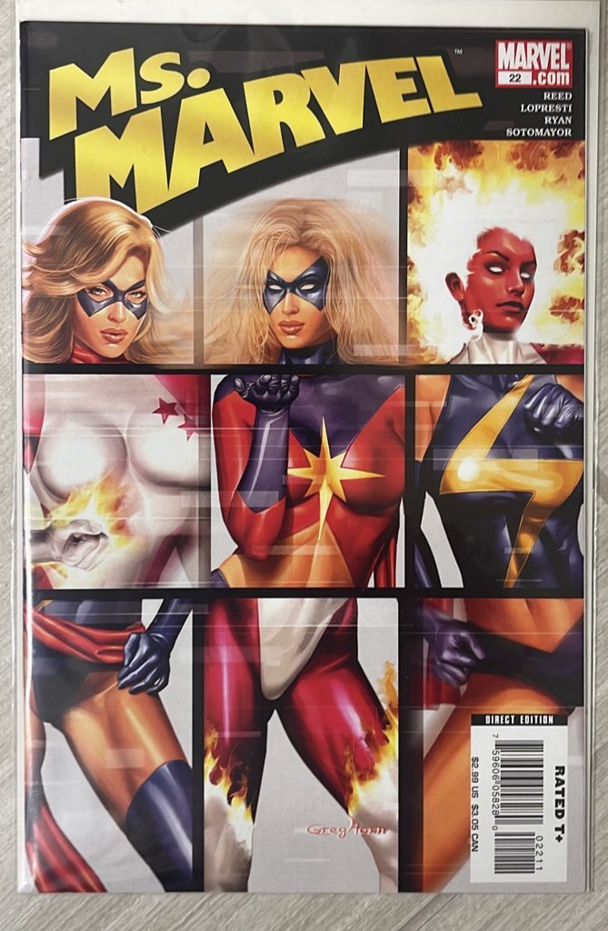 rholmes0520's tweet photo. TGIF! A Good Friday morning, afternoon, evening everyone! Remember when Greg Horn was doing these awesome Ms Marvel covers?! So cool… #MsMarvel #MarvelComics #comics https://t.co/jlbsZXDijx