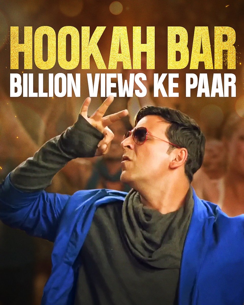 its_aksquad's tweet photo. The @akshaykumar effect is real! 🔥❤️‍🔥 From owning the screen to ruling the charts 

#AkshayKumar #HookahBar #1billionviews #Trending #Explore #Fyp #Viral #Relatable https://t.co/MnVORHm4Xa