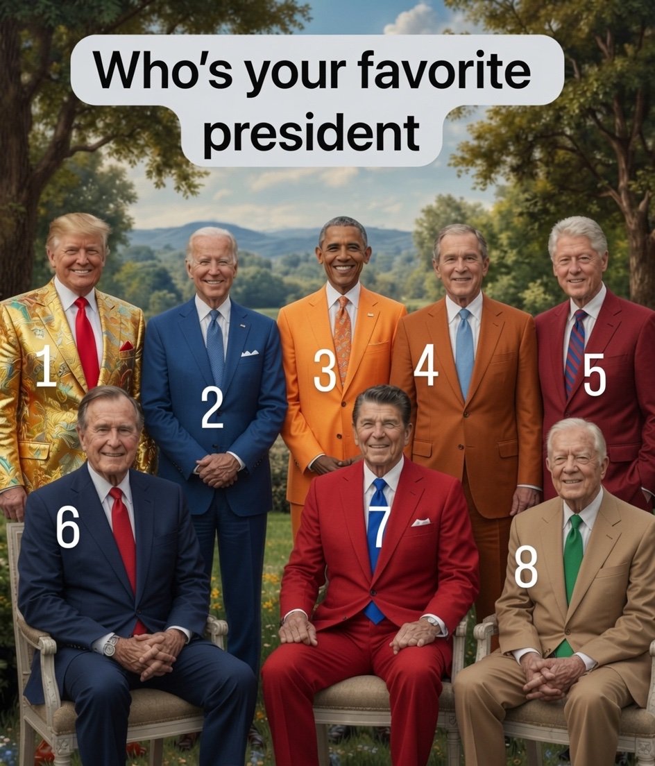 PoliticalXry's tweet photo. @grok Wich is the best president of USA??? https://t.co/Mav9ijqCUM
