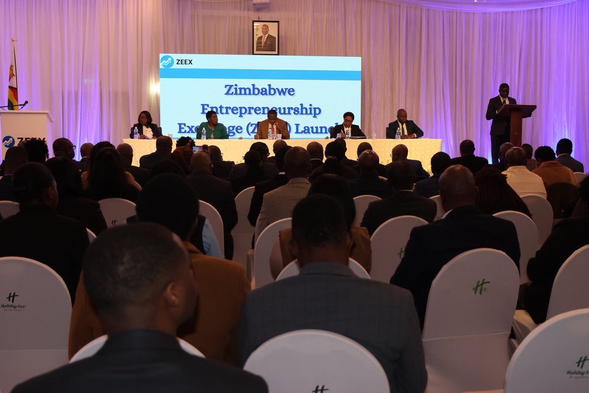 ZimTreasury's tweet photo. Access to capital markets is critical to unlocking the growth potential of Zimbabwe’s small and medium-sized enterprises SMEs, which contribute approximately 60% of GDP, 70% of employment and  accounts 
 for 90% of businesses operating in the country.

Speaking at the launch of the Zimbabwe Entrepreneurship Exchange (ZEEX), the Minister of Finance, Economic Development and Investment Promotion, Hon. Prof. Mthuli Ncube,said  that the deepening and modernisation of Zimbabwe’s capital markets are central to achieving the country’s  Vision 2030 goal of attaining Upper-Middle-Income Economy status. He  also noted that expanding access to finance for SMEs is essential for driving innovation, strengthening productivity, and supporting sustainable economic growth.

Through new and inclusive financing solutions introduced by Zimbabwe Stock Exchange Holdings, SMEs will gain access to a range of instruments, including invoice discounting, private capital markets, property-backed bonds, peer-to-peer lending, and opportunities to raise capital through stock exchange listings. These options are expected to provide businesses with more flexible and affordable pathways to secure funding at different stages of growth.

This model is designed to address the diverse financing needs of SMEs, enabling them to expand, invest, and generate employment. By broadening access to finance and supporting industrial transformation, Zimbabwe is fostering a more inclusive, productive, and investment-driven economy—advancing the National Development Strategy 2 (NDS2) principle of leaving no one and no place behind and bringing the Nation closer to the achievement of Vision 2030 .