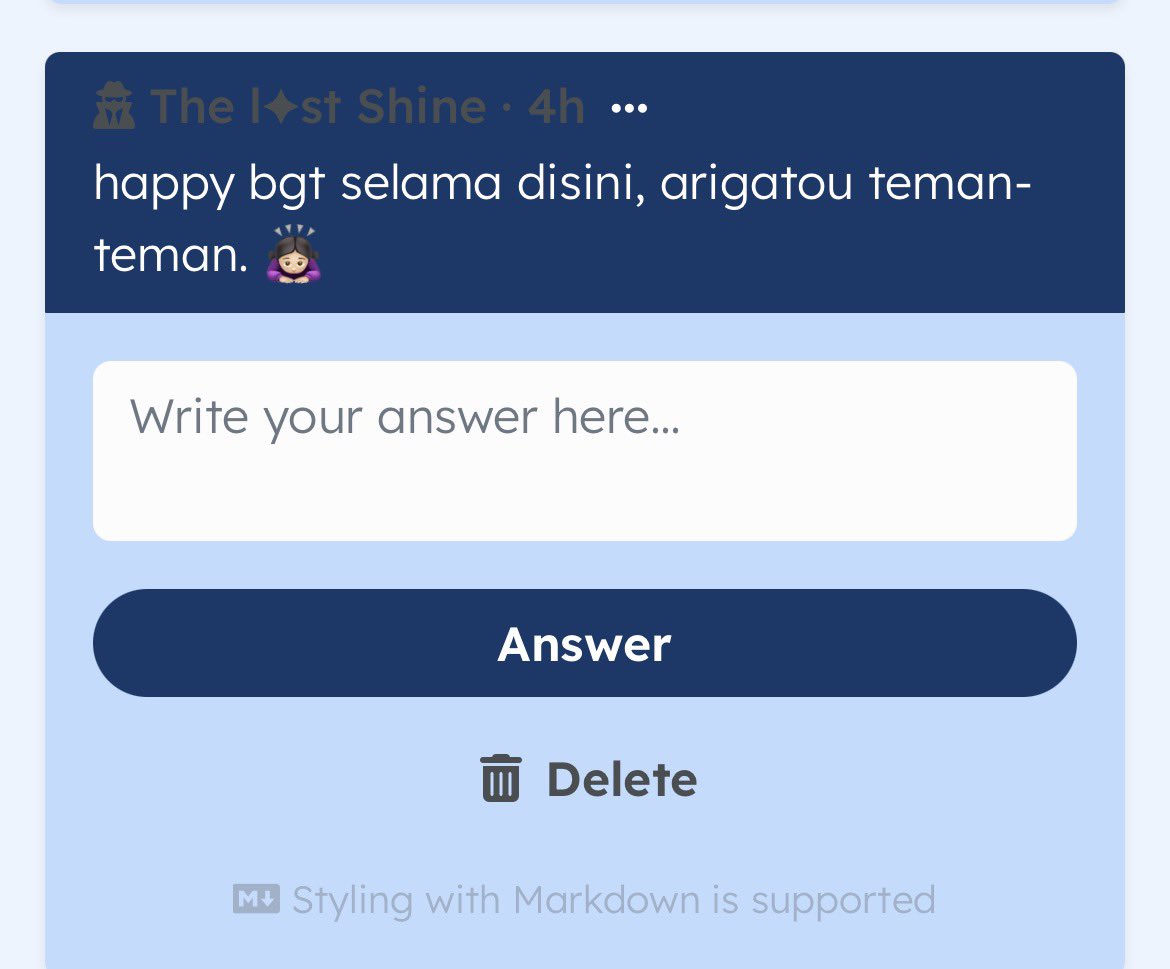 BlinkyMila's tweet photo. Yang pertama nih, aaa ikut hepi kalau kalian semuanya enjoy main disini dan ngobrol sama kita-kita! :3 We really appreciate para Shines disini yang udah luangin waktunya untuk seru-seruan!! Nanti kita terror mami, alpin, atap buat S2 otaaaay 🤭🤭 https://t.co/MWlX8hRfsW